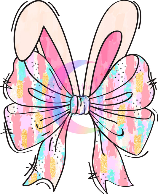 Easter - Easter bunny ears in bow