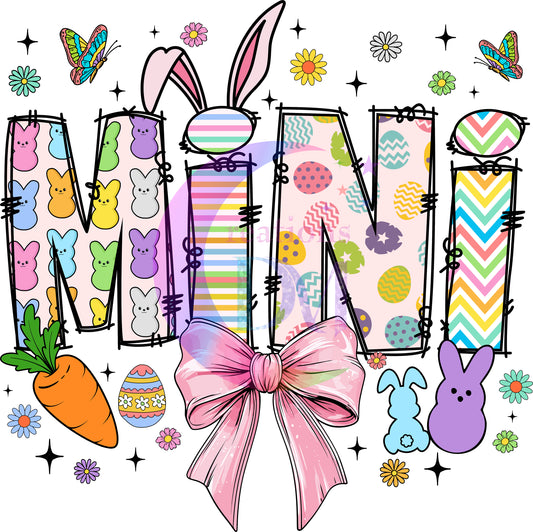 Easter - colorful bunny pattern - mini