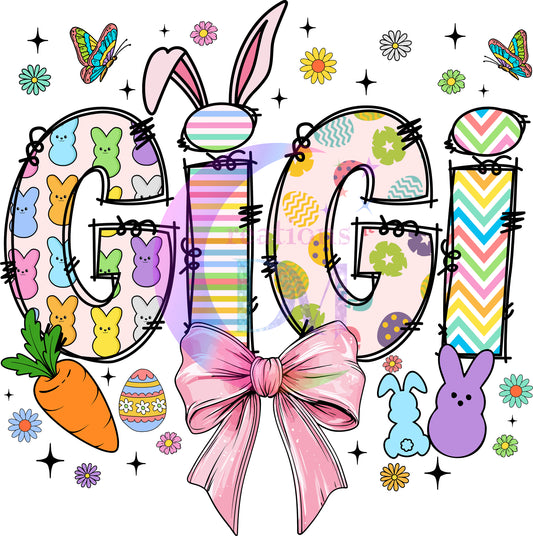 Easter - colorful bunny pattern - gigi