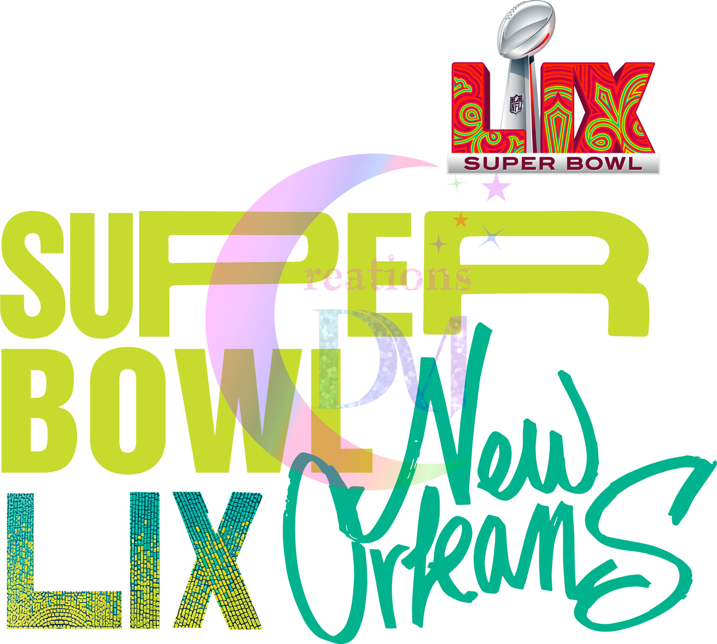 Superbowl 2025 - Super Bowl LIX New Orleans green