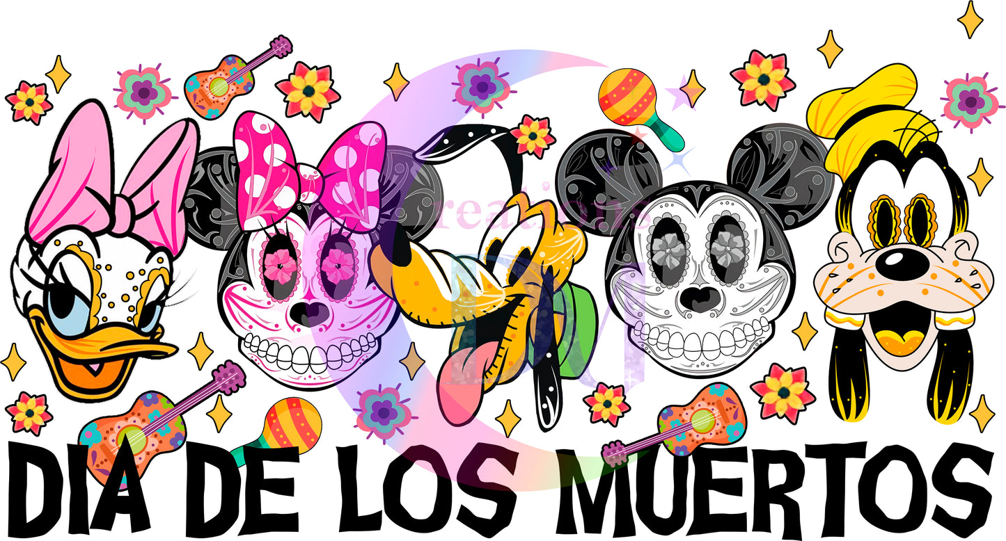 Dia de los muertos/Day of the Dead- mickey and friends