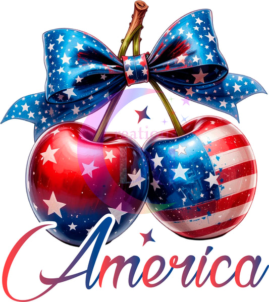 Fourth of July DTF - America cherries