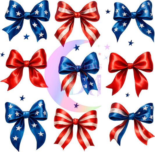 Fourth of July DTF - 9 bows