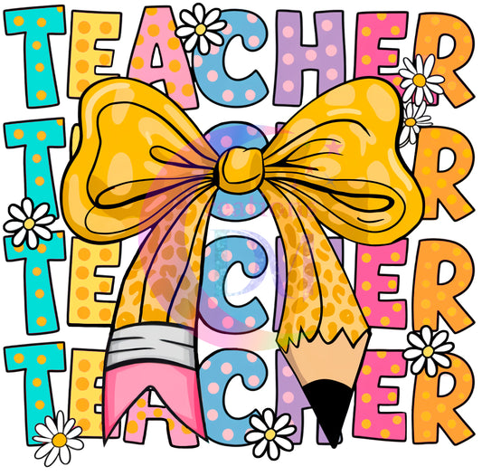 Teacher - TEACHER pencil as bow