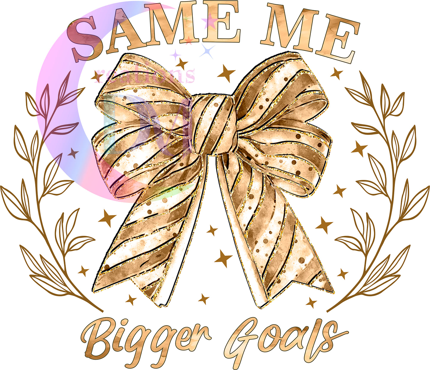 new years- happy new year bow same me , bigger goals