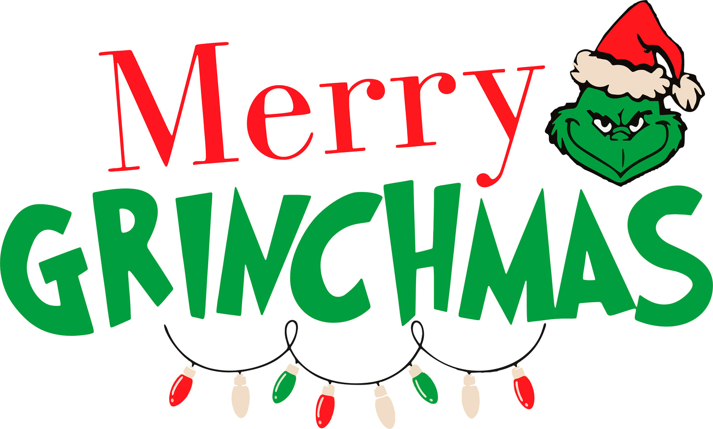 Christmas DTF - grinch -merry grinchmas