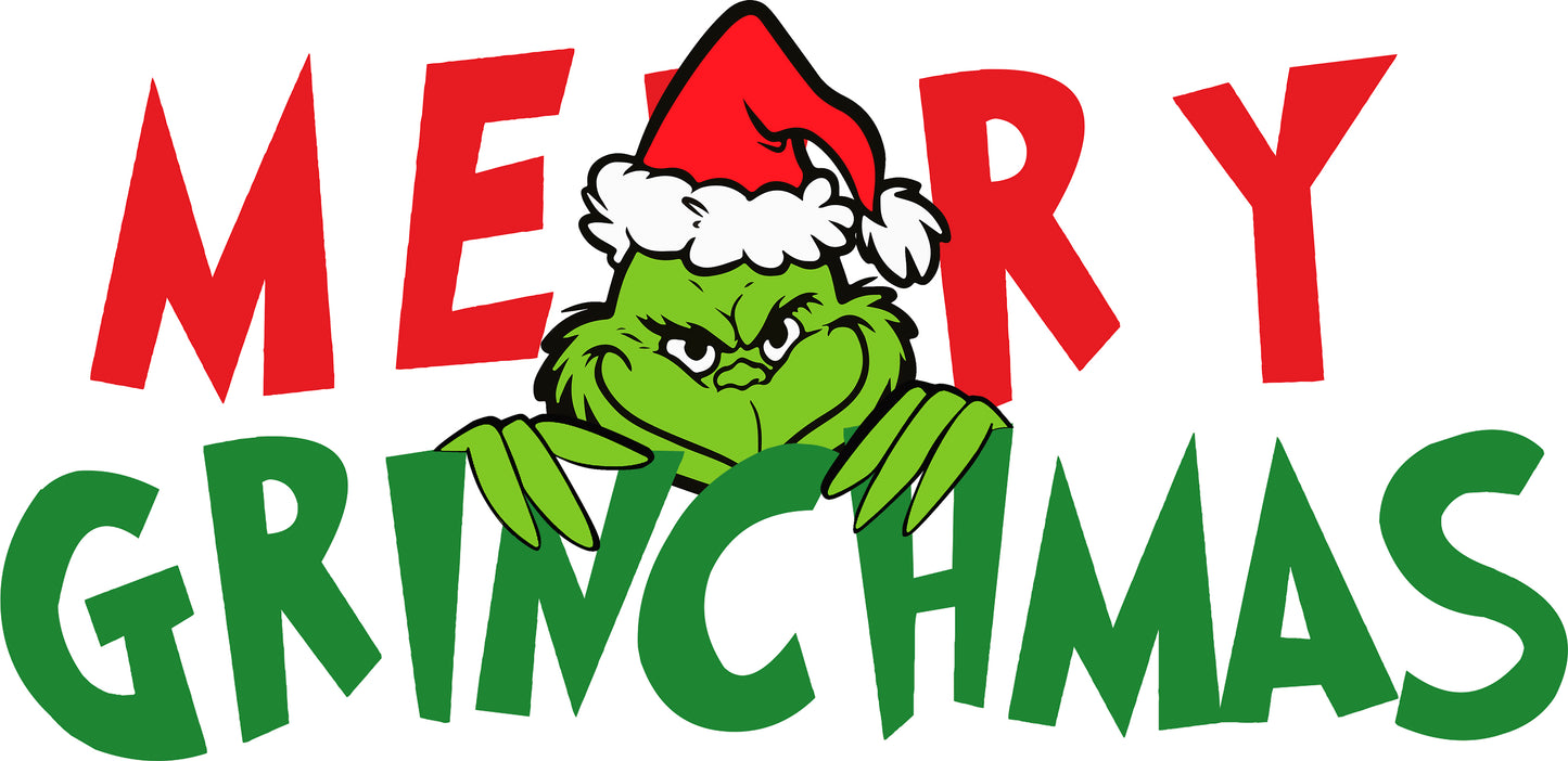 Christmas DTF - grinch -merry grinchmas