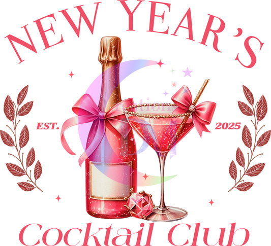 new years- new years cocktail club pink