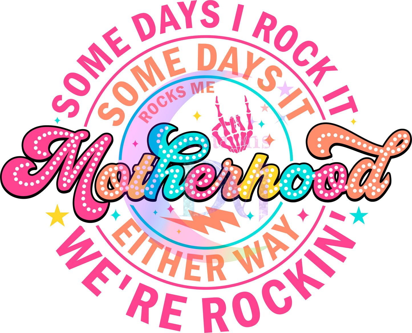 Mother's Day - motherhood colorful circle