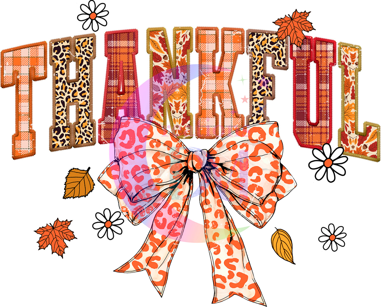 Thanksgiving DTF- thankful bow