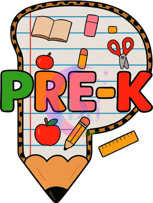 back to school DTF - PRE-K
