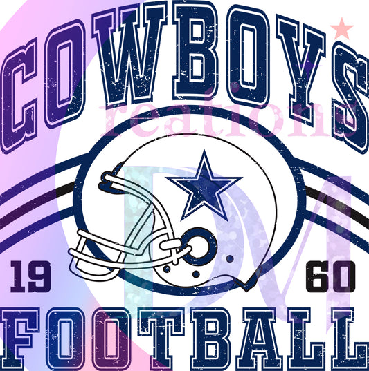 Dallas Cowboys - cowboys football circle with helmet