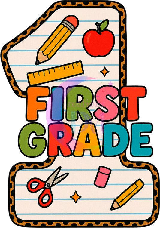 back to school DTF - FIRST GRADE