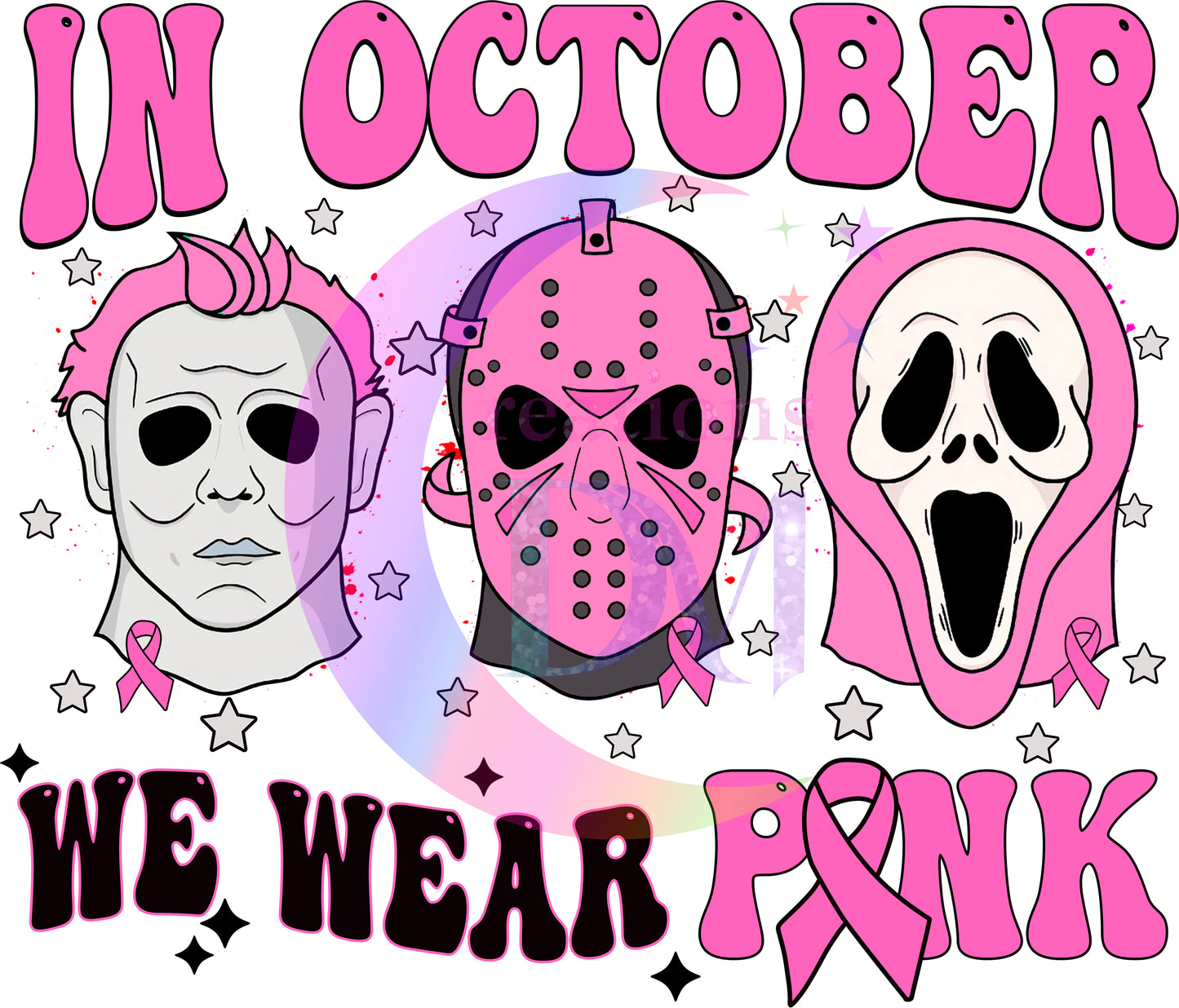 breast cancer awareness month - in oct we wear pink spooky 3