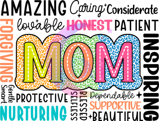 Mother's Day - MOM colorful - inspirational