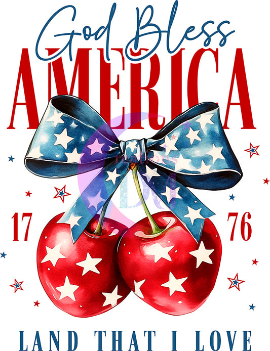 Fourth of July DTF - god bless America, 1776