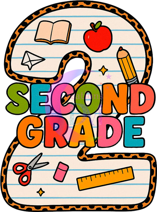 back to school DTF - SECOND GRADE