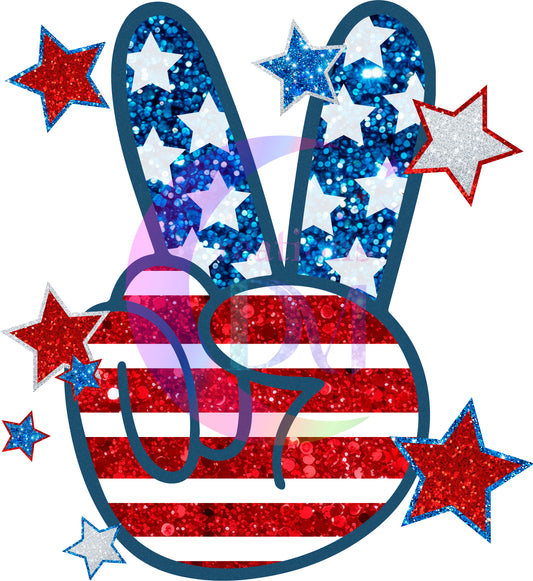 Fourth of July - peace sign