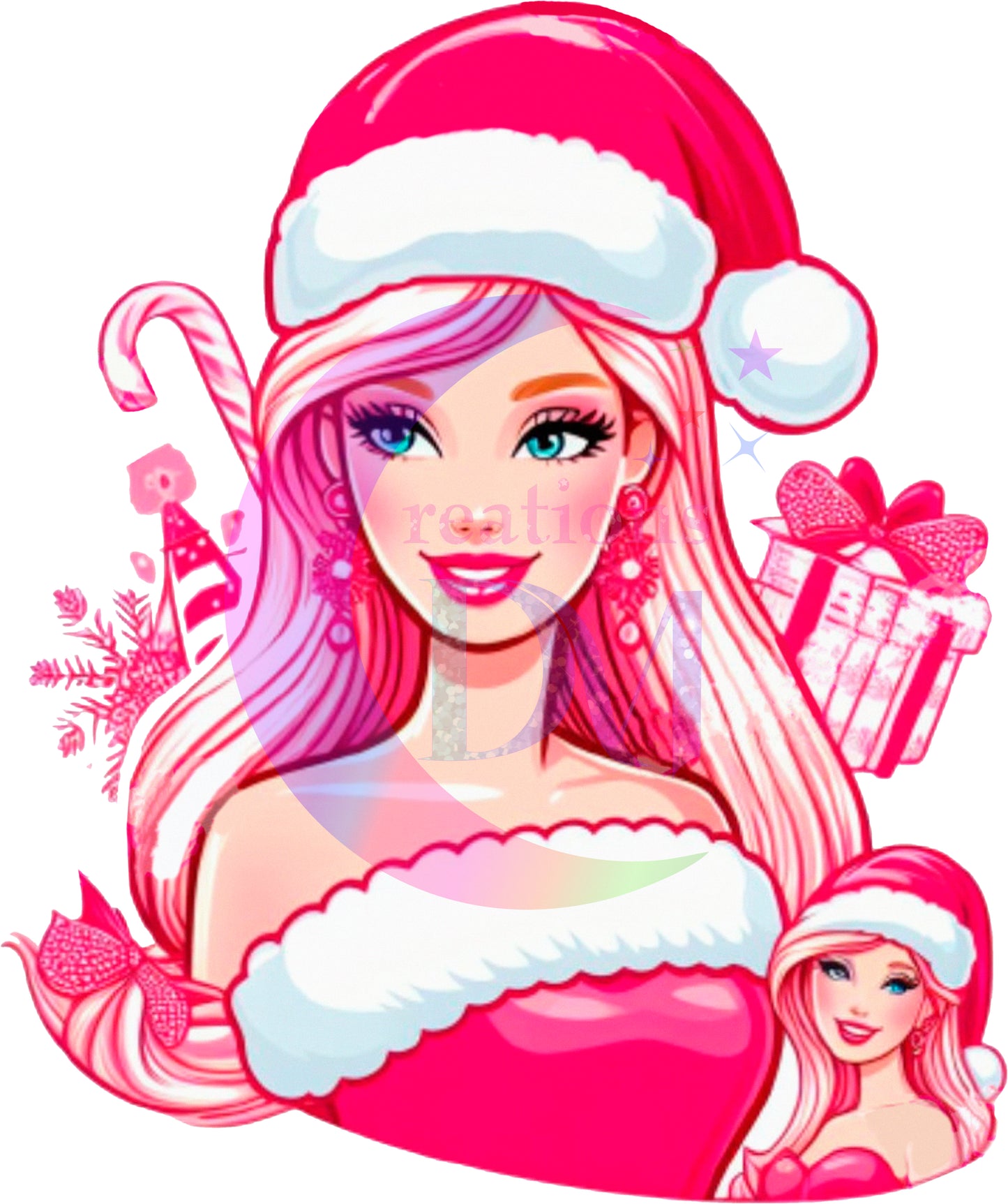 Christmas DTF - barbie - barbie doll