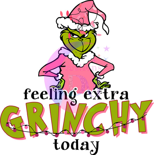 Christmas DTF - feeling extra grinch pink and green