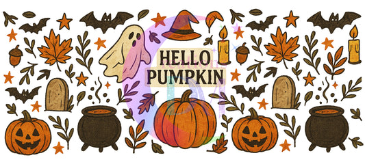 UV DTF - halloween - hello pumpkin