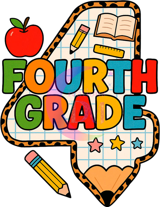 back to school DTF - FOURTH GRADE