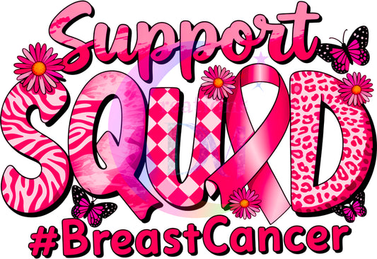 breast cancer awareness month - support squad #breastcancer