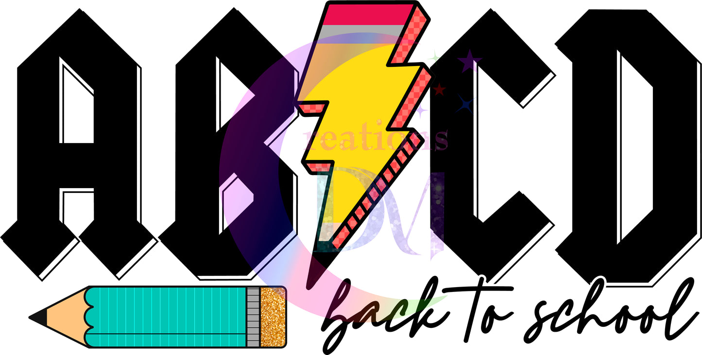 back to school DTF - ABCD