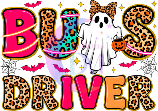 Halloween - BUS DRIVER leopard print