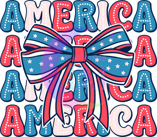 Fourth of July - America x4 with bow