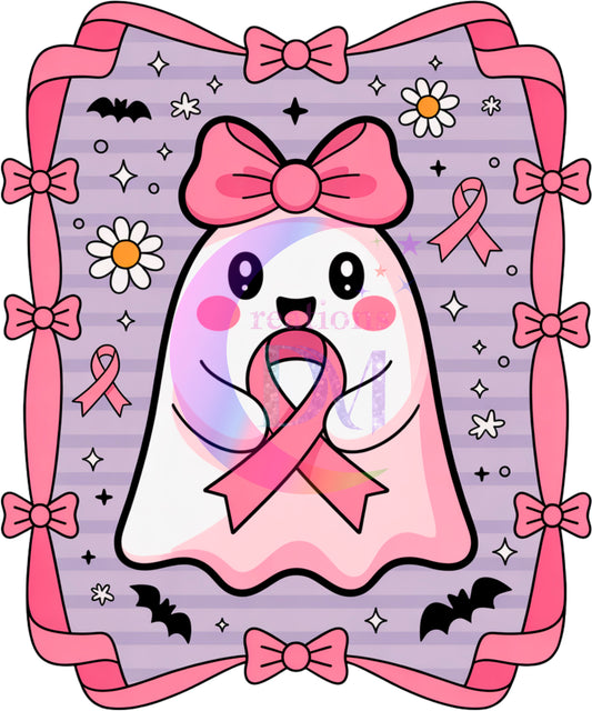 breast cancer awareness month - boo with purple background
