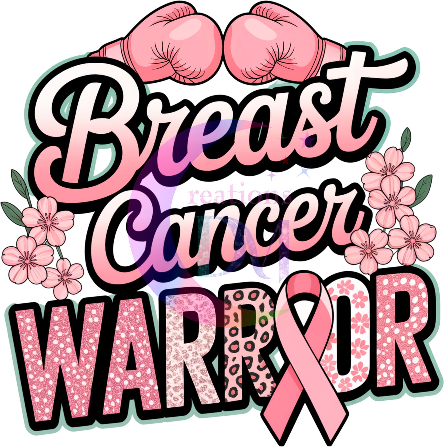 breast cancer awareness month - breast cancer warrior pink gloves