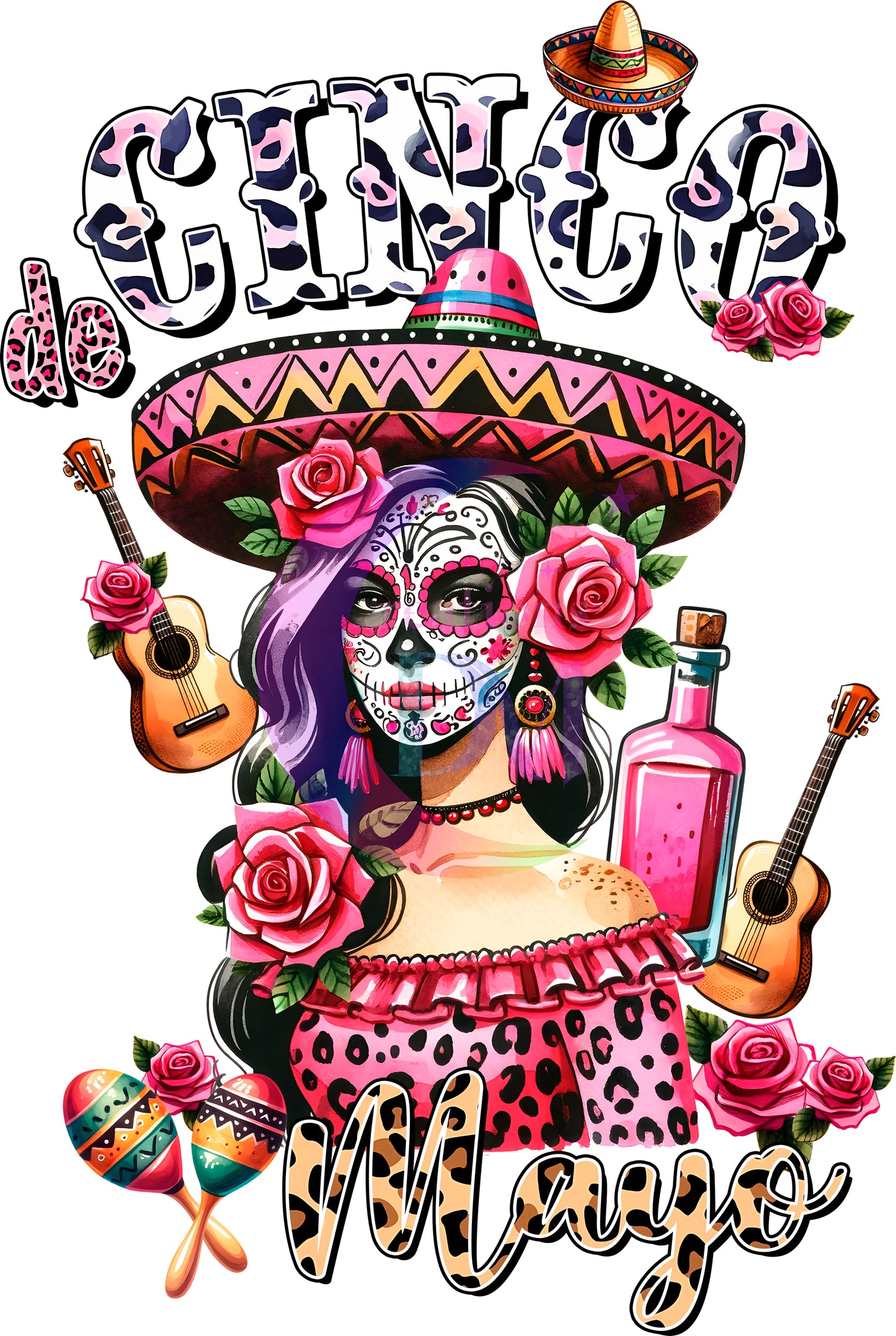 cinco de mayo DTF - cinco de mayo, red roses