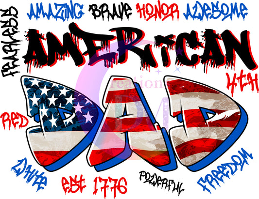 Fourth of July DTF - AMERICAN DAD