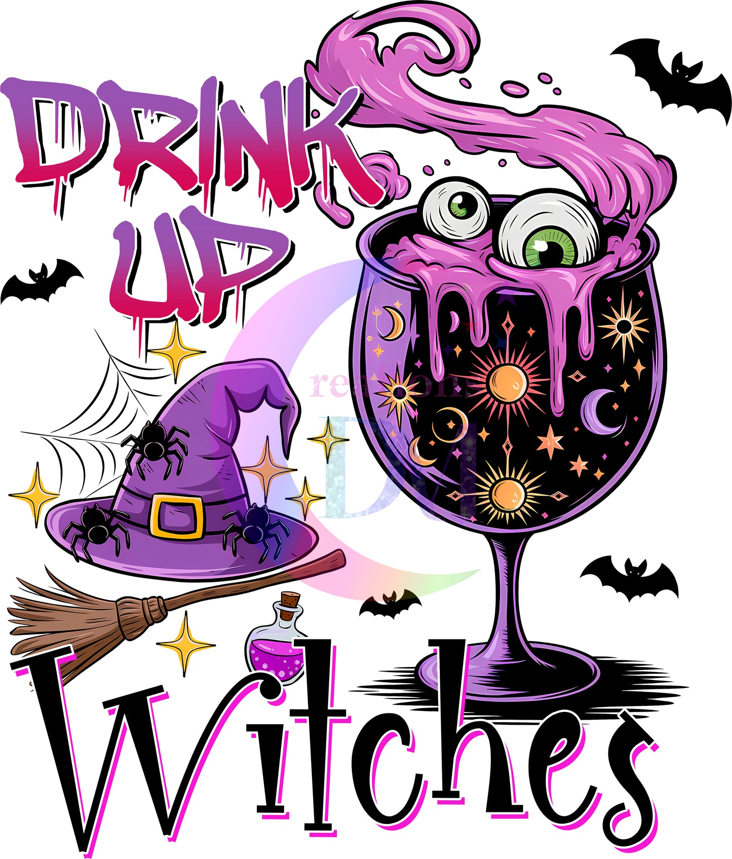 halloween DTF - drink up witches