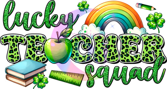 ST PATRICKS - lucky teacher squad with rainbow