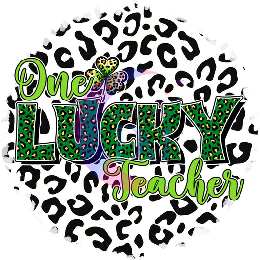 ST PATRICKS -lucky circle print circle