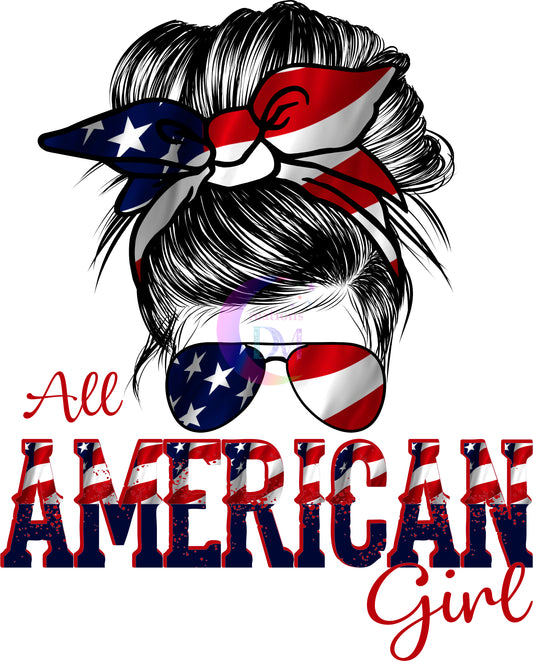 Fourth of July - American girl