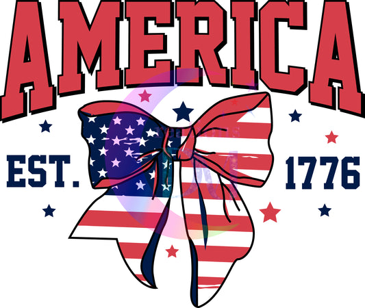 Fourth of July DTF - America coquette est, 1776