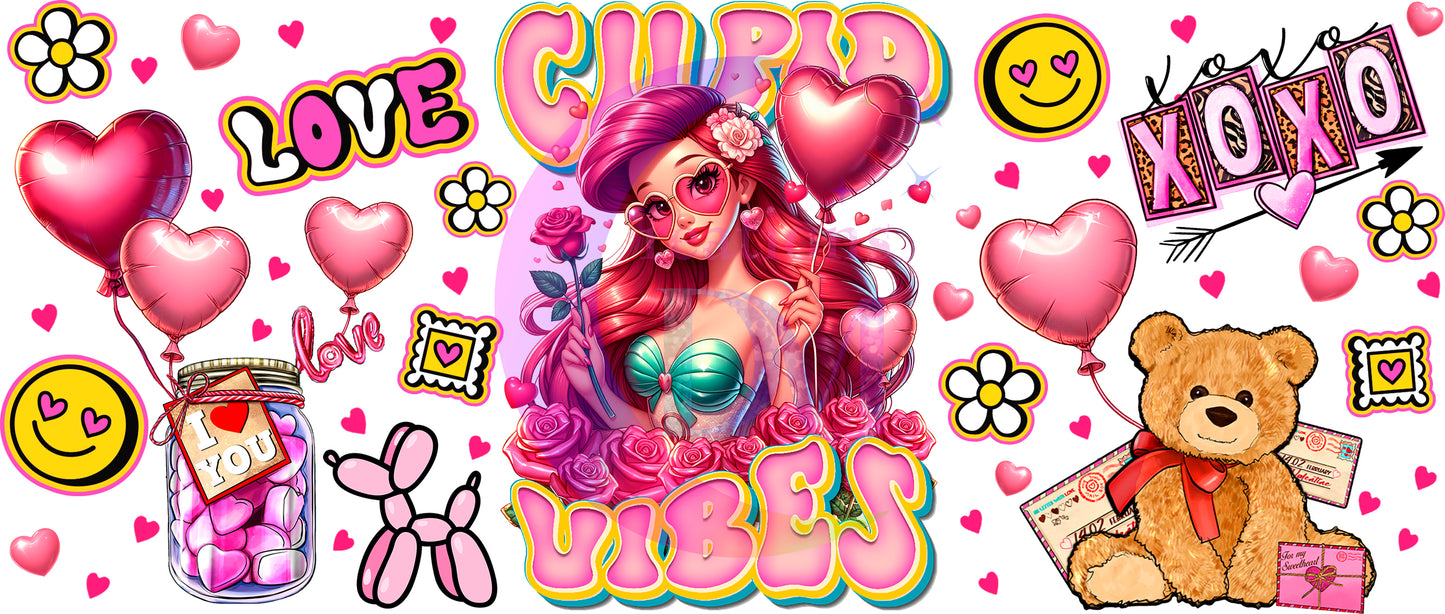 UV DTF - valentines cupid vibes princess Ariel 2