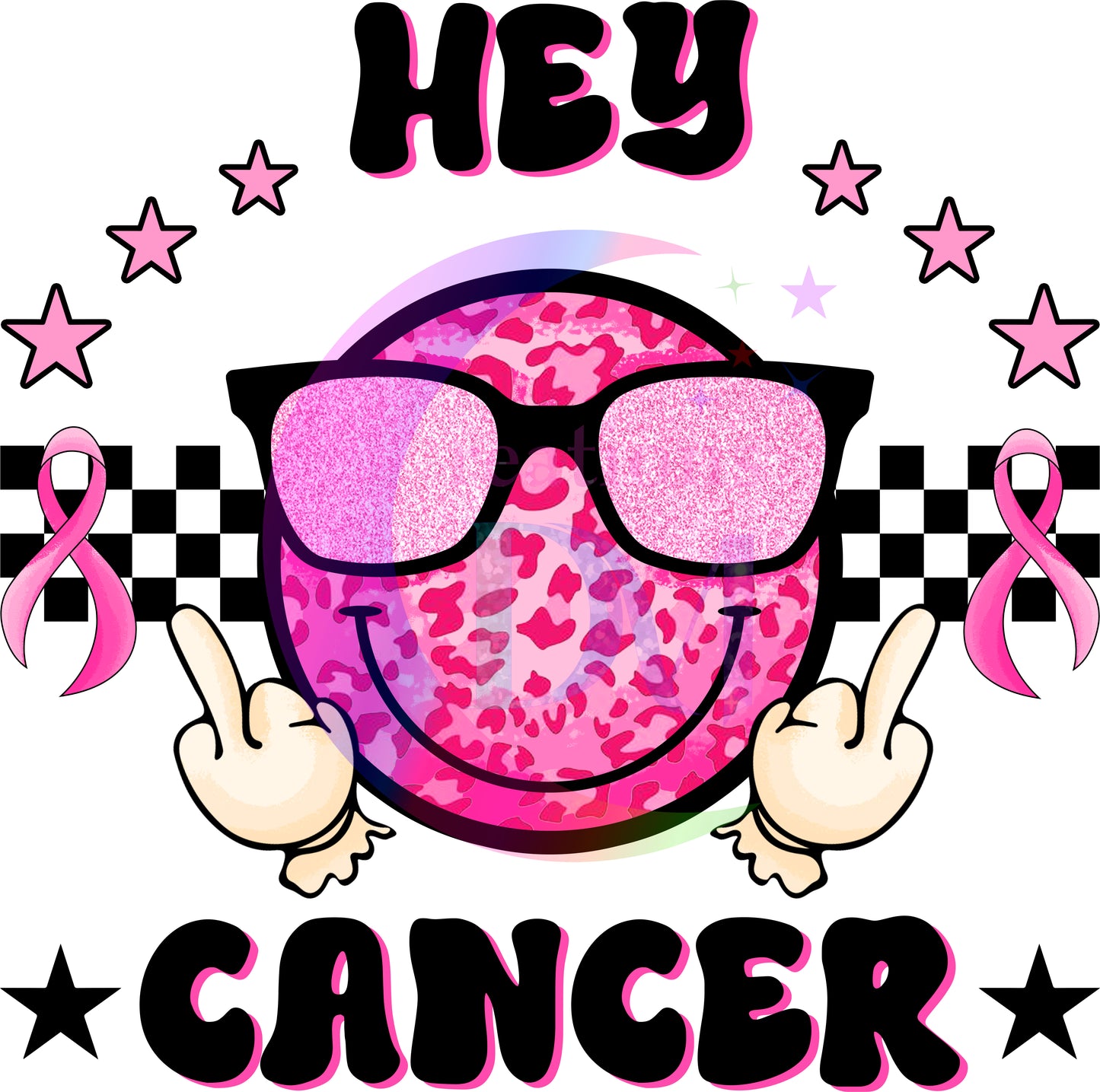 breast cancer awareness month - hey cancer smiley face