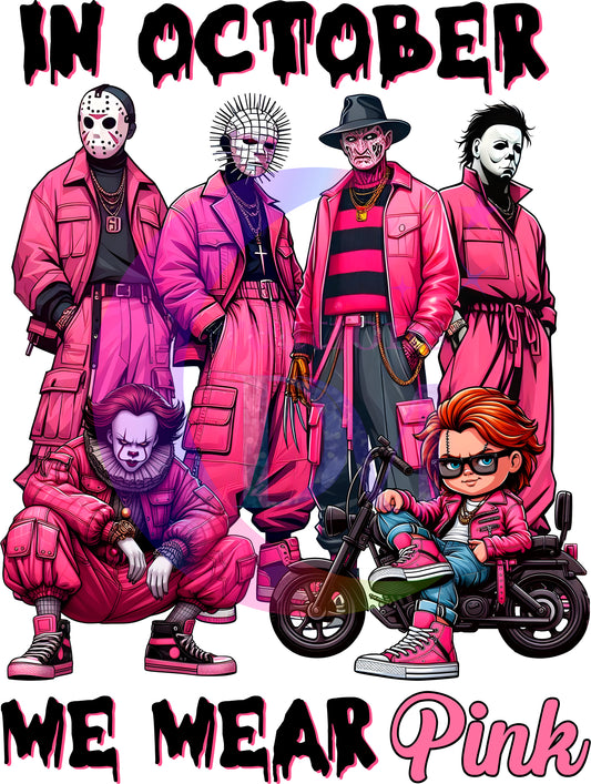 breast cancer awareness month - in October we wear pink male villains pink suits