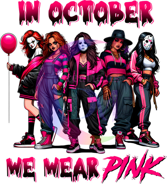 breast cancer awareness month - in October we wear pink male villains in female characters pink ballon