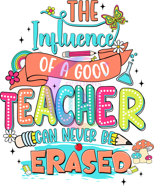 Teacher - TEACHER the influence of a good teacher can never be erased
