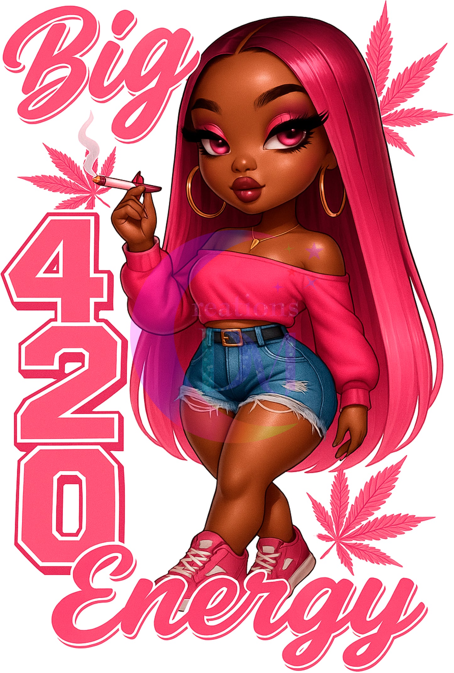 WEED - big 420 energy pink