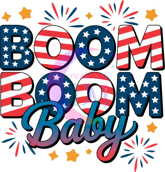 Fourth of July DTF - Boom Boom Baby