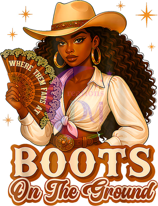 Boots on the ground - boots on the ground girl with fan and hat