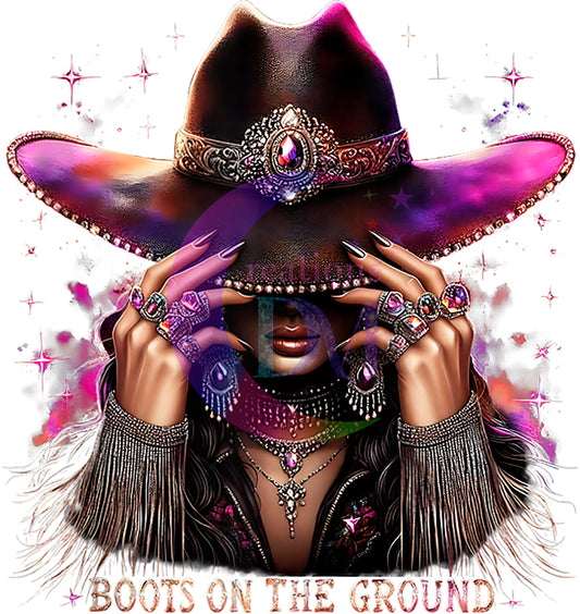 Boots on the ground - boots on the ground, women holding cowboy hat