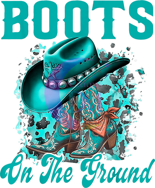 Boots on the ground - blue boots on the ground