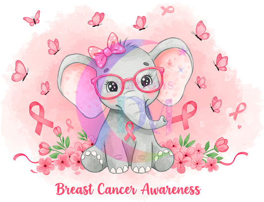 breast cancer awareness month - Breast cancer pink elephant